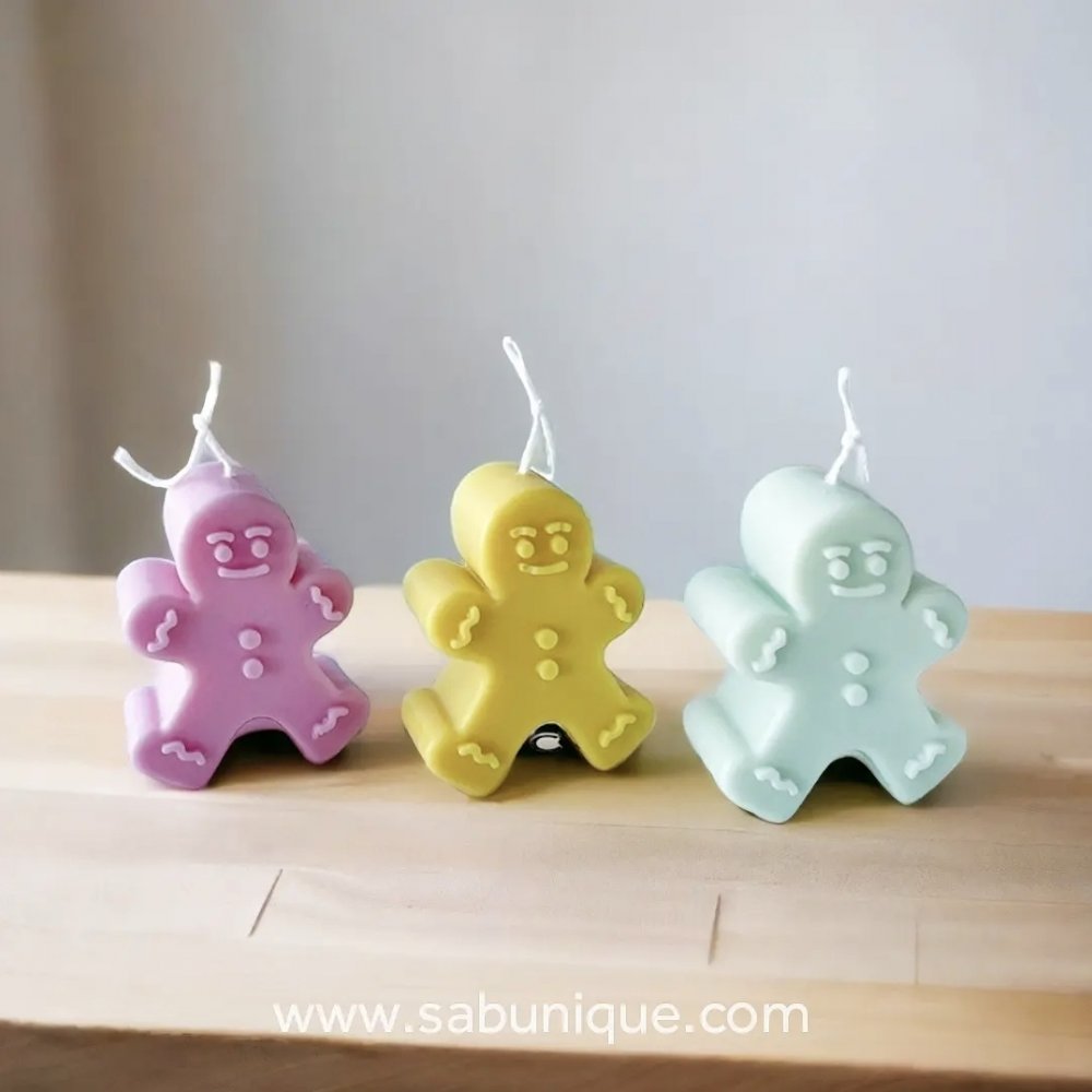 Kurabiye Adam Mum (  No: 1 ) Silikon Kalıbı