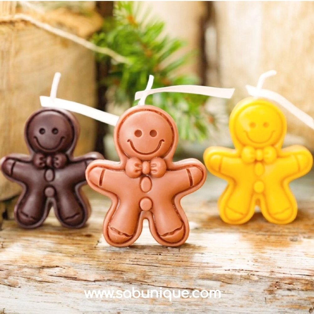 Kurabiye Adam Mum  ( No : 2 ) Silikon Kalıbı